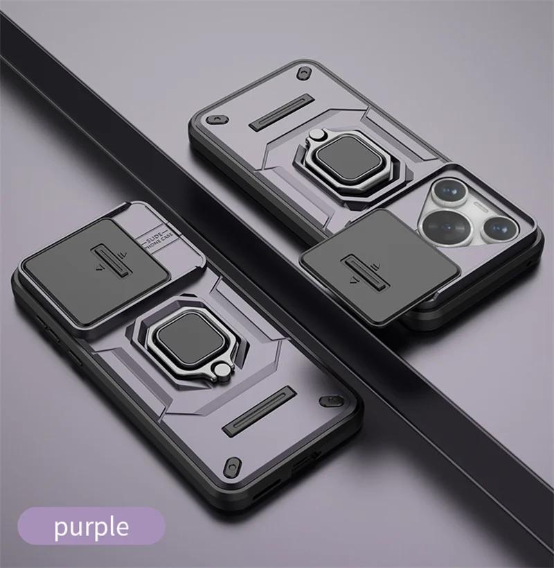 Nové nárazuvzdorné pouzdro Armor pro Huawei Pura 70 Ultra P70 Pro Ochranný kryt Prsten Magnetický držák Skořepina Coque Fundas Capa