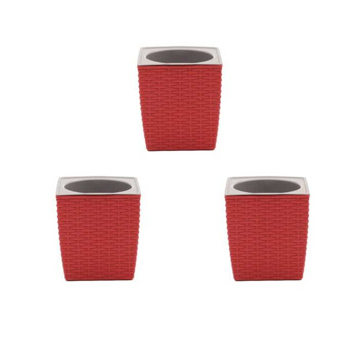 

Midorie Design Bottom Water Supply Pot Houseplant POT-R (Red 3)