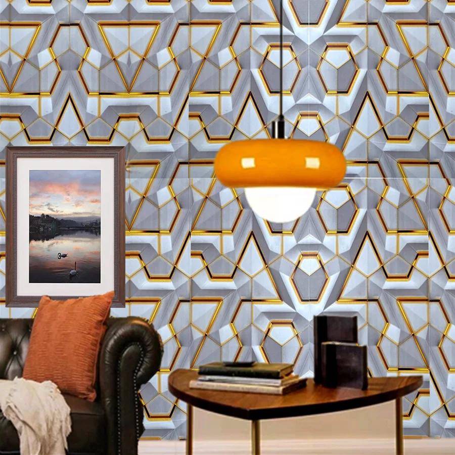 A Roll of Modern Self-adhesive Wallpaper for Home Decoration KTV Restaurant Bar Bedroom Decoration Background Wall DIY Wallpaper
