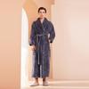 2024 Velvet Plus Size Women's Long Bathrobe - Winter European & American Style for Hotels, Salons, and Casual Wear