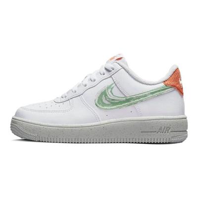 Air Force 1 Crater GS Brushstroke Kinder Sneakers Wit Oranje-Trance Sail DX3067-100