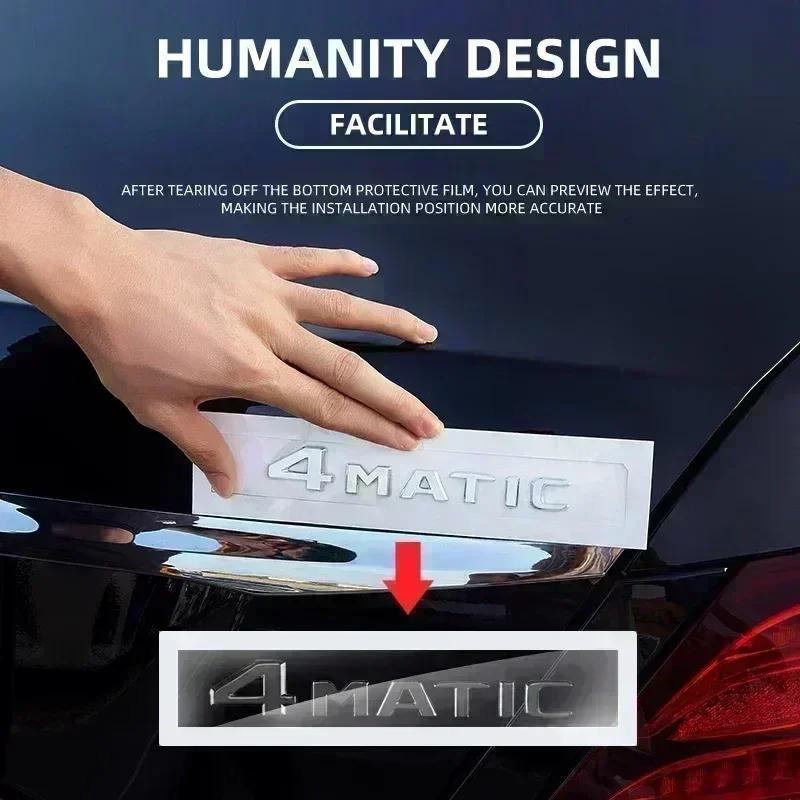3d ABS Black Car Letters For Mercedes Benz AMG A45 A160 GLA200 CLA180 V8 V12 4MATIC Emblem Badge Logo Sticker Trunk Accessories GW1