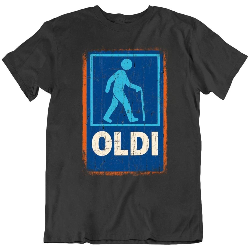 

Old, Oldi Funny Fun joke Humor Vector T Shirt Tee Gift New M
