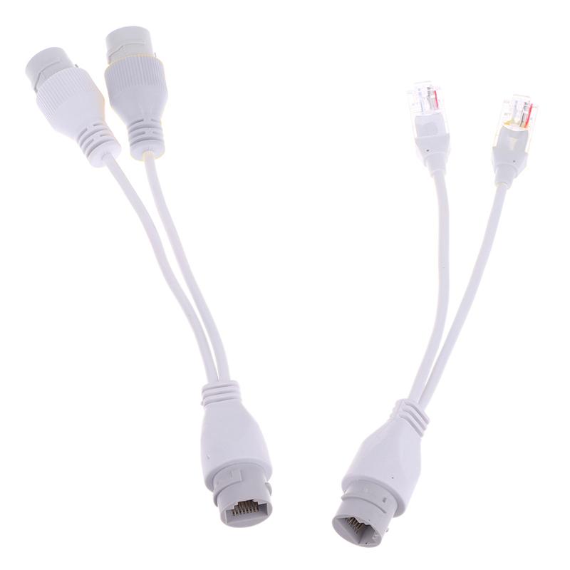 1 To 2 Adapter Network Splitter Poe Switch Connector Rj45 One-Line Dual-Purpose Adapter Network Splitter