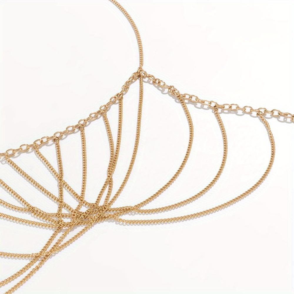 Women's Multi-Layer Tassel Body Chain. Elegant, Sexy One-piece Accessory for Stylish Outfits.