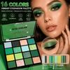 Palette Ombretti Vivaci da 16 Colori, Set Trucco Occhi Opaco e Glitterato Waterproof a Lunga Tenuta, Senza Polvere Volante, Ideale per Donne Ragazze