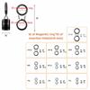 10PCS Stainless Steel Fishing Rod Guide Rings Ceramic Fishing Rod Tip Repair Kit  Fishing Rod Repair