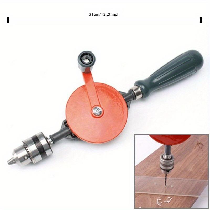 Handbohrmaschine, 1/4 Zoll 3/8 Zoll Doppelritzel Kurbelbohrmaschine Handbohrwerkzeug für Holz, Kunststoff, Acryl, Leiterplattenstanzen