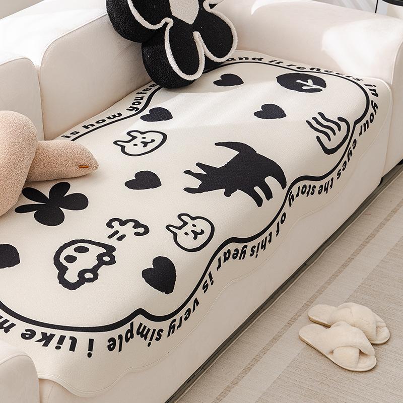 

Irregular Special-Shaped Sofa Cushion Universal In All Seasons, Modern Light Luxury, High-End Sense, Straight Row Tofu Block, Sofa Cover Cover Cloth 90*90cm