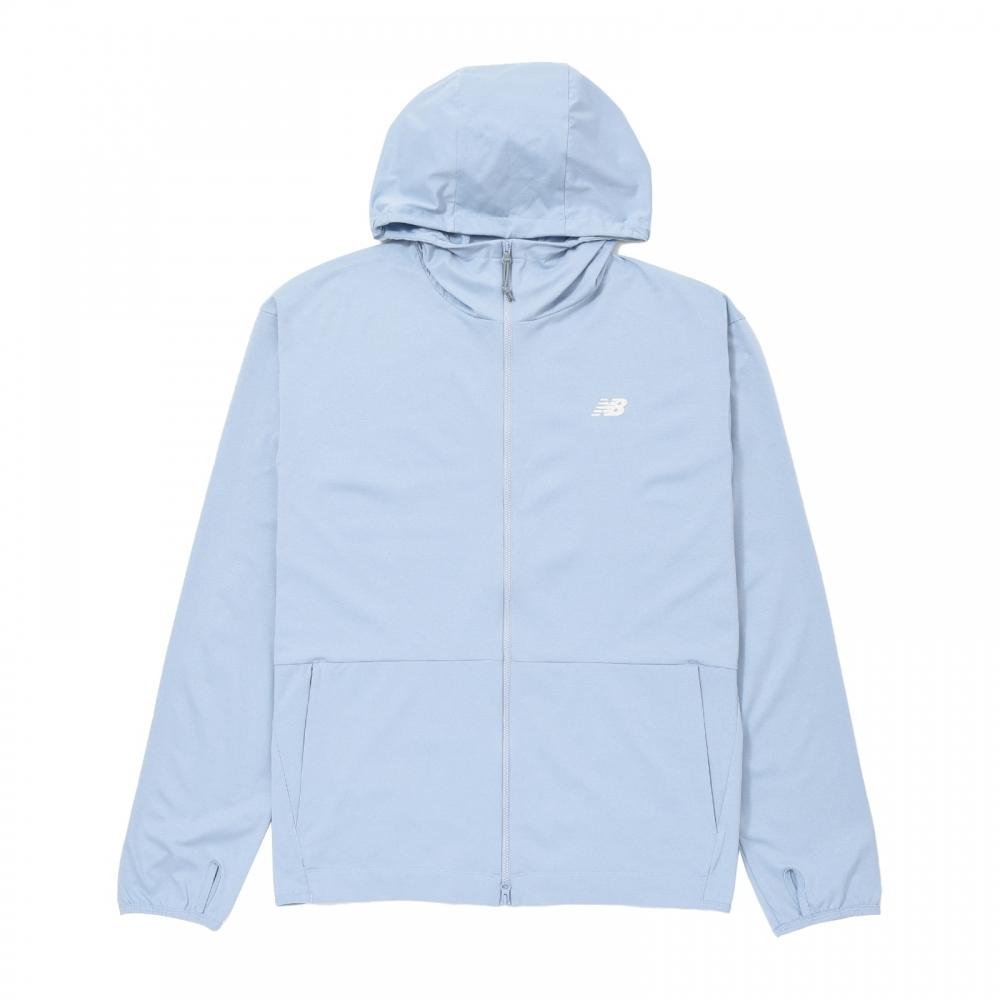 

New Balance Rash Guard Hoodie Lay Light Arctic Gray Amj45714 Lay S