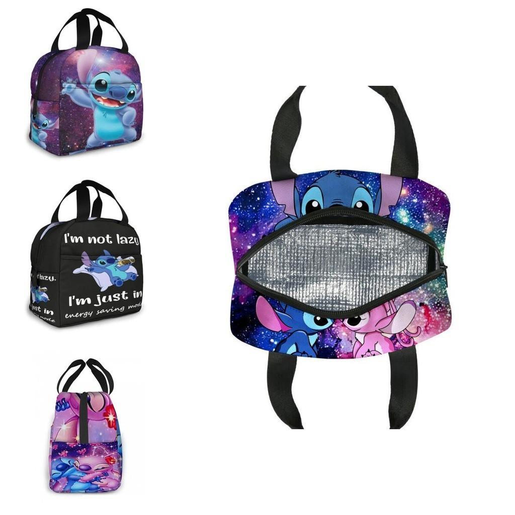 Lilo Stitch Insulated Lunch Bag For Kids School Waterproof Wear-resistant And Dirt-proof