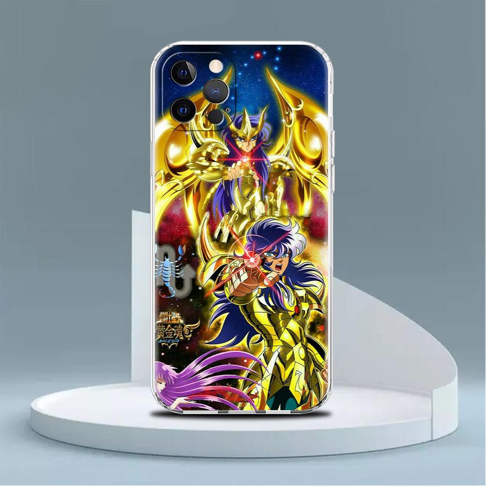 Sainte Seiya Japan Anime Cover For Apple iPhone 14 13 12 11 Pro Max XS XR max X 8 7 6S 6 Plus Silicone Soft Phone Funda Case