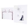 2 Set DIY Pattern Guest Signature SignIn Book Guestbook Fingerprint Painting for Wedding Birthday Party