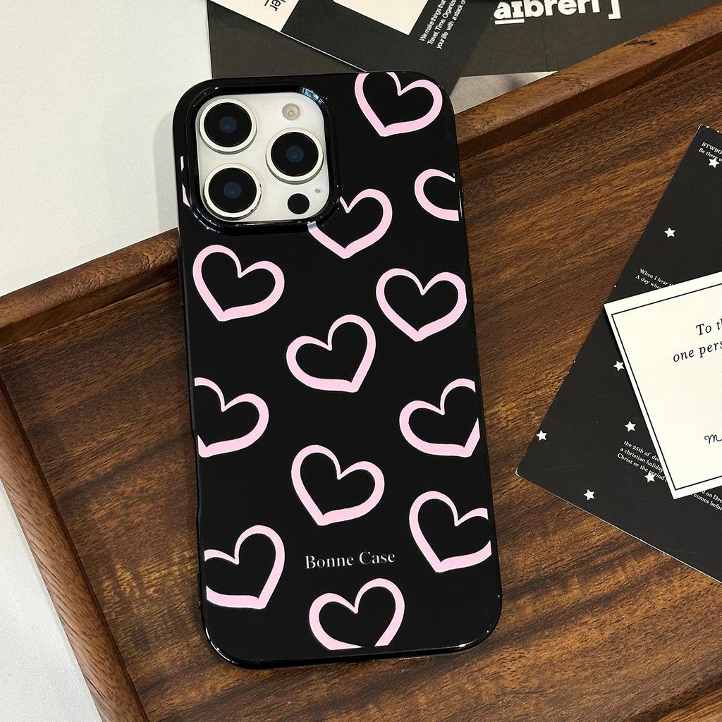 Pink Heart Phone Case for iPhone 17 and iPhone 17 Pro Max