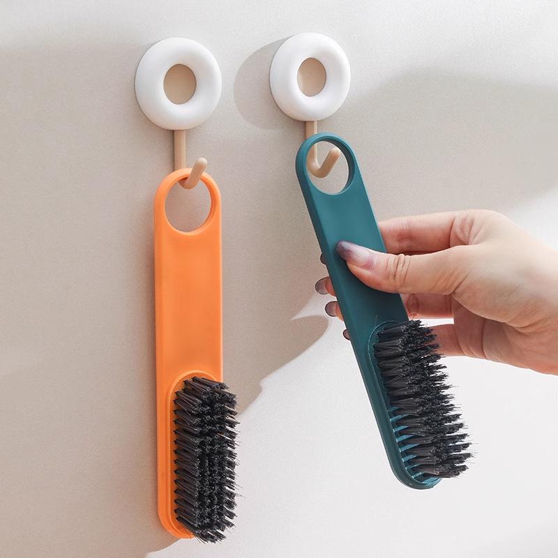 Long-Handled Universal Shoe Brush - Gentle On Shoes, Practical Hard Bristle Shoe & Laundry Cleaner