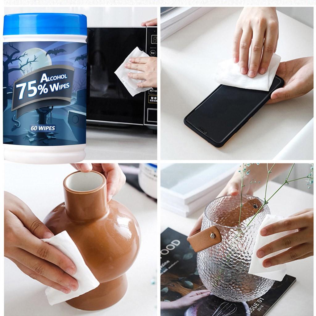 Buy [G666] Disinfecting Wipes Bulk Hand Wipes 60/75PC/Bucket Travel