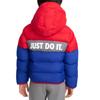 Nike Color Block Warm Thick Hooded Cotton Jacket Kids Jackets Game-Royal HA5218-480