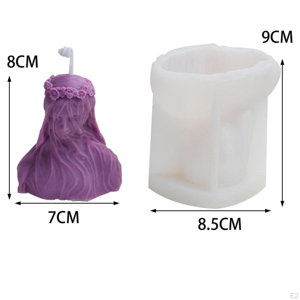 Silicone Candle Making Model, Epoxy Casting Cement Figurine Handcraft Home Ornaments Art Crafts