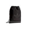 adidas Originals Trefoil Large Logo Drawstring Sports Casual Backpack Men Backpack Black BK6752