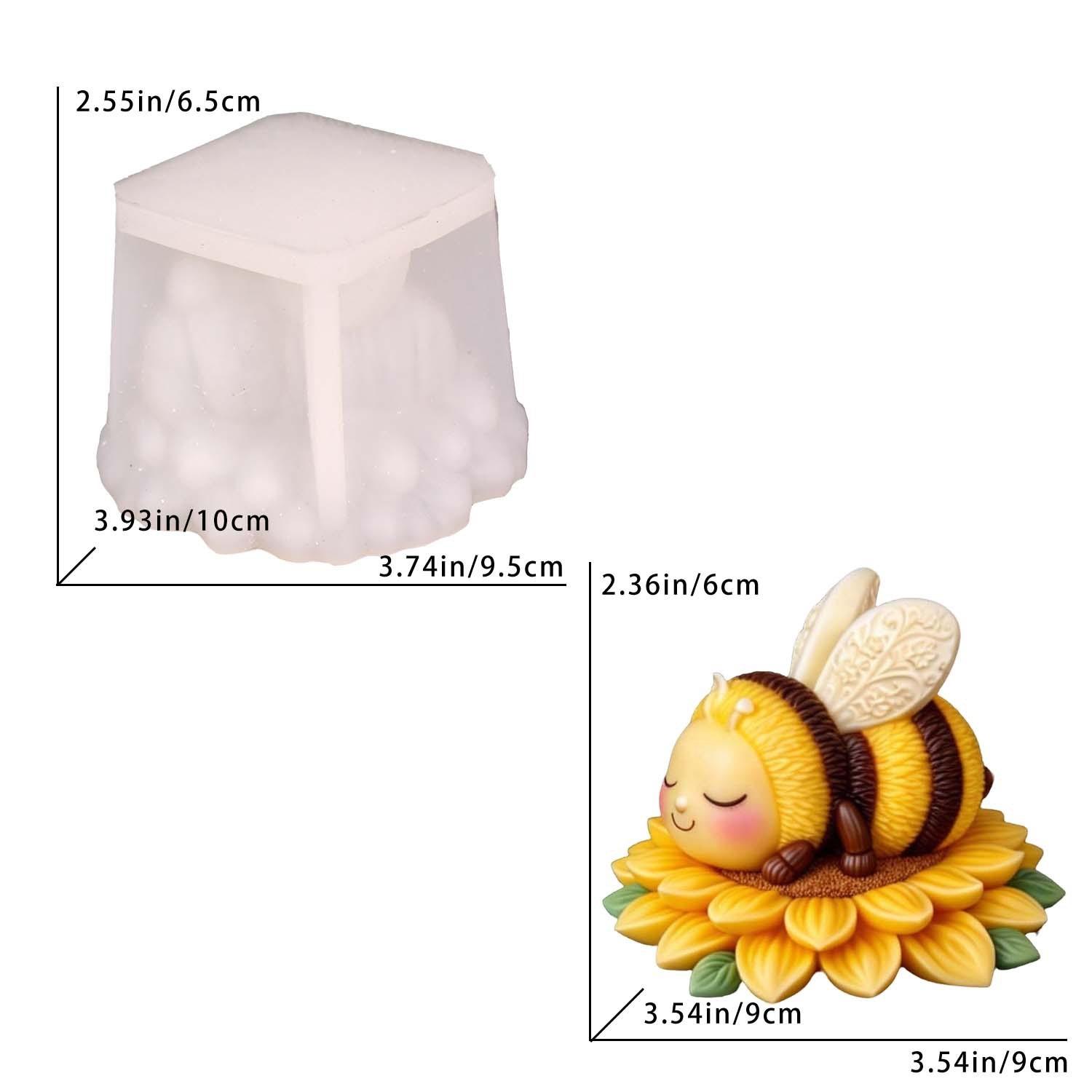 

Diy Home Decor Mold Adorable Sleeping Bee Silicone Mold Soap Wax Mold Innovative Flexible Silicone Mould For Home Decor Soap белый