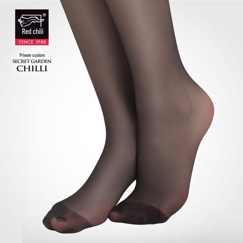 Summer Thin Nude Red Pepper Stockings: Anti-Snag, Durable, Wide T-Crotch, Sexy Nightclub Pantyhose for Women