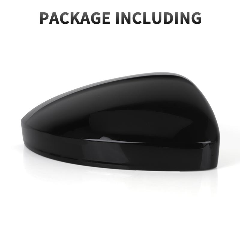 Gloss Black/White Car Door Wing Mirror Cover Cap For VW Tiguan 2017 2018 Tayron Car Accessories