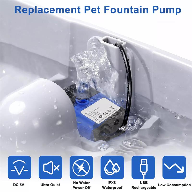 Dc 5V Usb Mini Submersible Water Pump For Pet Fountain, Aquarium Fish Tank, Pond, Fountain, Hydroponics