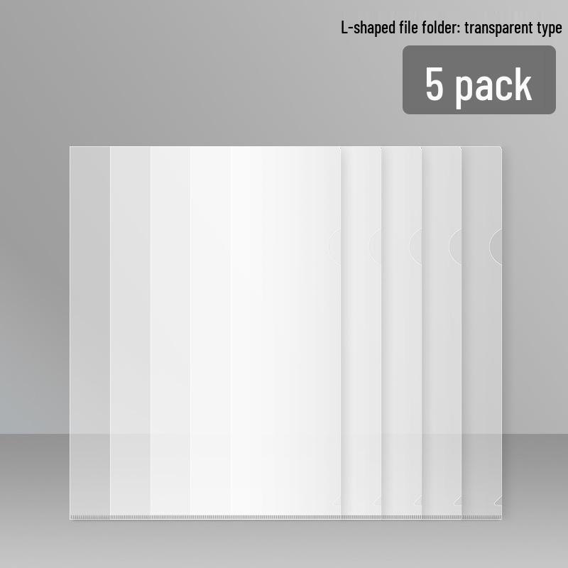 E310 Transparent L-Shaped A4 Document Sleeve Holder