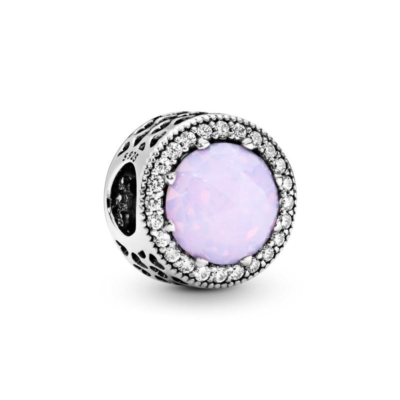 Pandora Shining Heart Charm Versatile 925 Silver Necklace/Pendant Women s 791725NOP