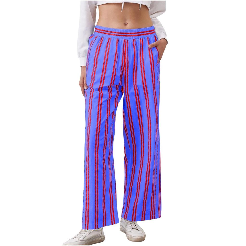 Dame Høyt Liv Vide Ben Joggebukser Casual Joggebukser