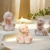 3D Sweet Goddess Candle Silicone Mold Handmade Female Half Body Portrait Aromath Candle DIY Gypsum Resin Molds Home Decor Gift