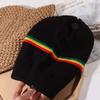 Striped Color Weaving Reggae Hat Hip Hop Hat Skull Caps Jamaica Knitted Hat  Winter Autumn
