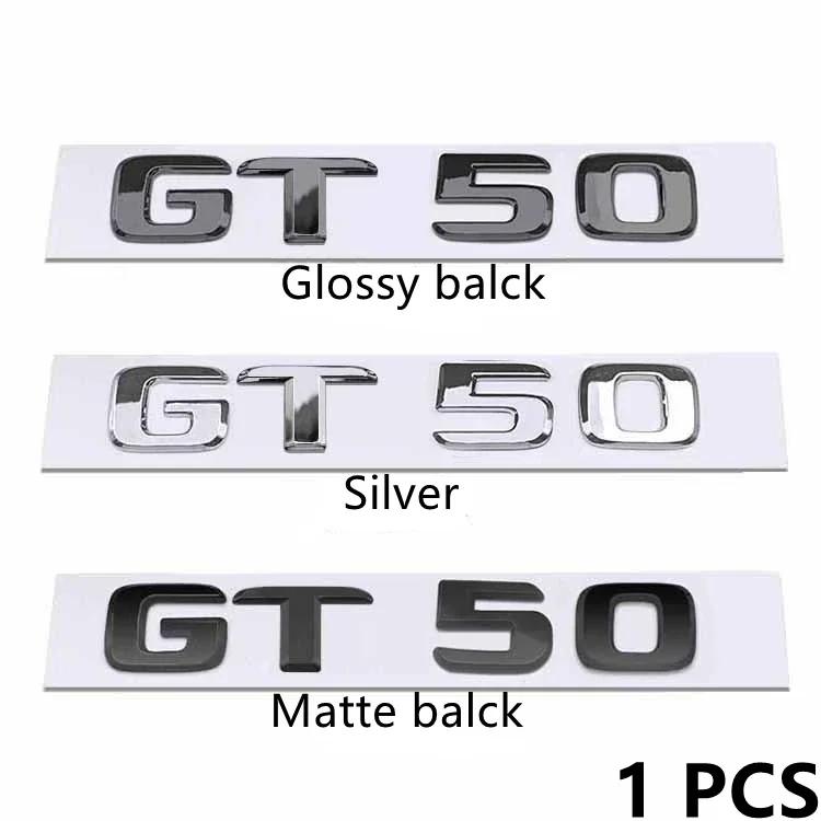 S Badge Letter Emblem Styling 3D ABS Rear Trunk Sticker Silver Black Red For Mercedes-Benz GT GTS GT63S GT43 GT50 GT53 GT63
