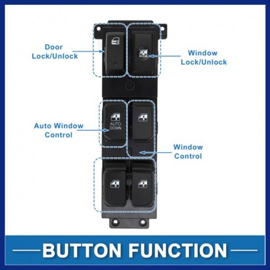 Front Left Driver Side Power Window Switch for Hyundai Santa Fe 2006-2012 New