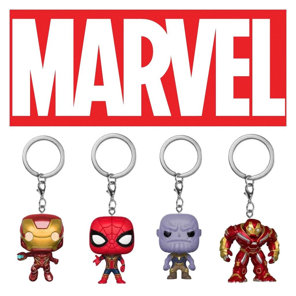 Idea Marvel Funko Pop Avenger Hulk Iron Man Keychain Figure Backpack Pendant