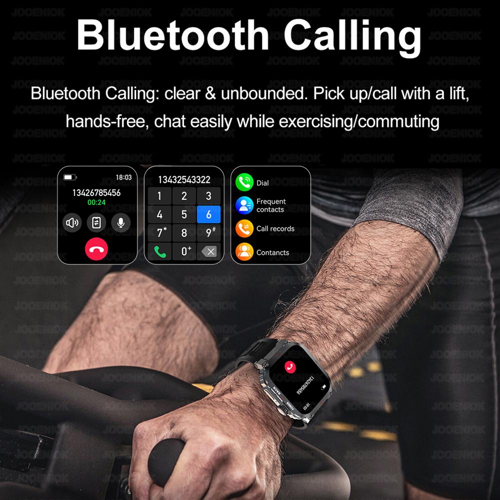 New Deeply Water Resistant SmartWatch Men Heart Rate Sleep Monitoring Reminder feature 100+ Sports Modes Smart Watch Men