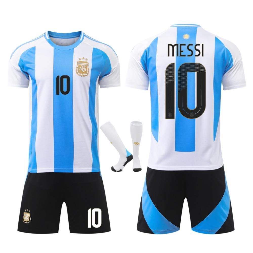 Kids Argentina Messi Soccer Jersey, Polyester Sportswear, Multicolor, Multi-Size