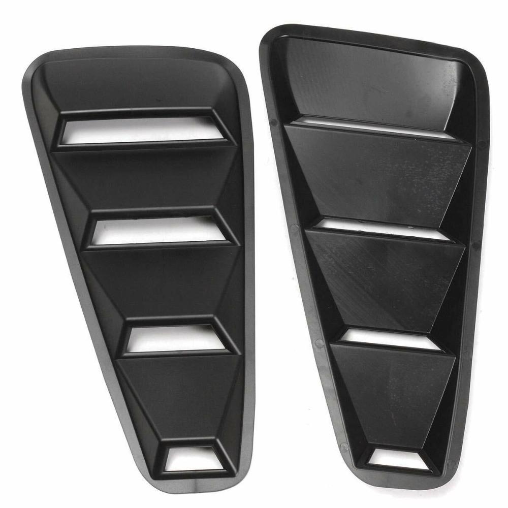 2PCS Car Modification Side Window Louver Vent Intake Panel For 2005-09 Ford Mustang