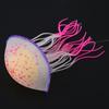 Silicone Aquarium Jellyfish Decoration Fluorescent Effect Glowing Simulation Jellyfish Soft Texture Suction Cup