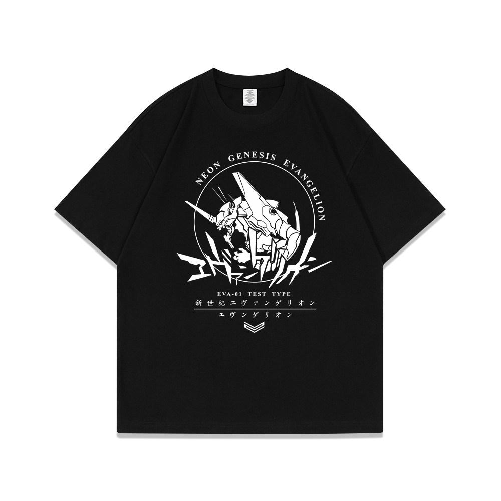 

Japanese Retro Anime EVA Evangelion Unit01 Printed Tshirt Unisexs and Womens Tshirt Unisexs Top Sports Tshirt Unisexs Tshirt New S