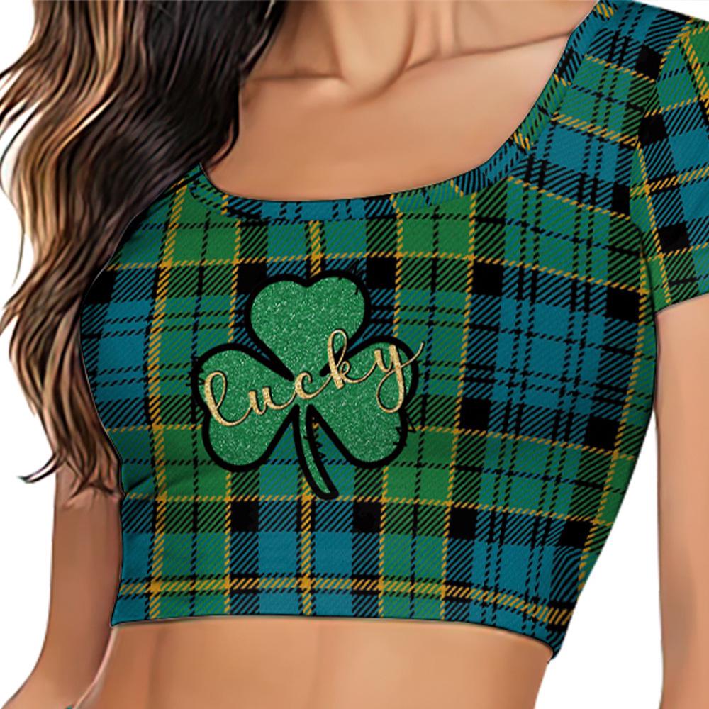 Plaid Short Skirt Suit - Women's St. Patrick's Day Casual European & American Style (2026)