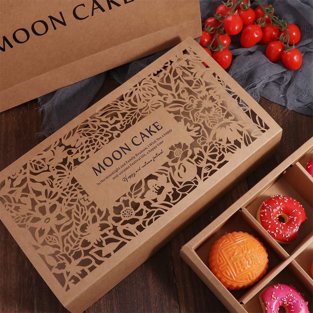 8 Grids Mid Autumn Festival Mooncake Box Handmade Packaging Boxes Gift Handheld Bag  Festival
