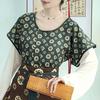  Original Tang Hanfu Women Tang Trousers Round Neck Shirt Waist-length Eight-thorn Skirt Daily  