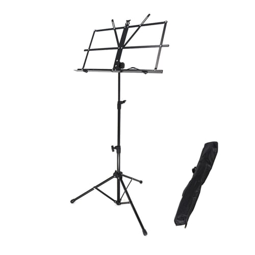 YCHIRO Portable Music Stand, Folding, with Carrying Case