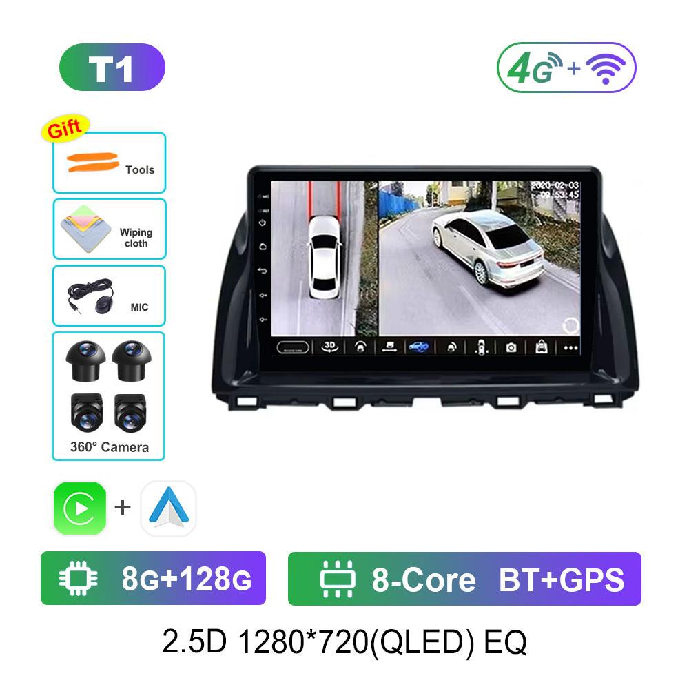 Car Radio Multimedia Player for Mazda CX5 CX-5 CX 5 2011 - 2016 Android 14 DSP Stereo GPS Navigation 4G WiFi Bluetooth Head Unit