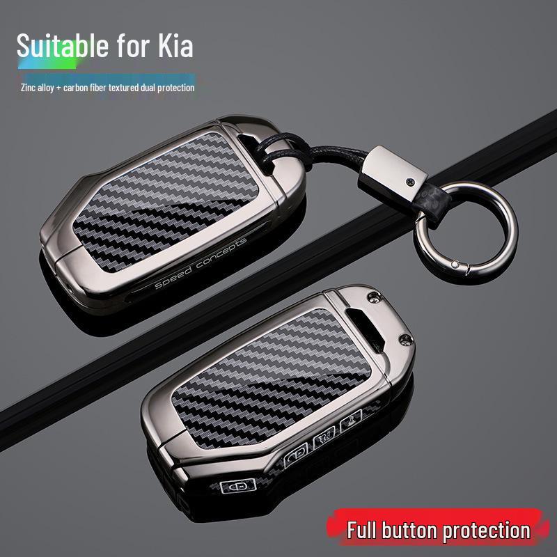Kia Key Cover for 21 Models: Compatible with Sportage, K5, K3, Seltos, and KX3. Unisex 20-Buckle Design.