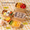 Chuan Ye Disposable Kraft Paper Food Containers with Lids (50 Sets)