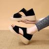 Korean version of platform one-pedal sandals versatile non-slip comfortable foreign trade sandals 2025 summer new beach shoes women's shoes