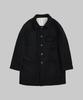 Tela Black Wool Half Coat
