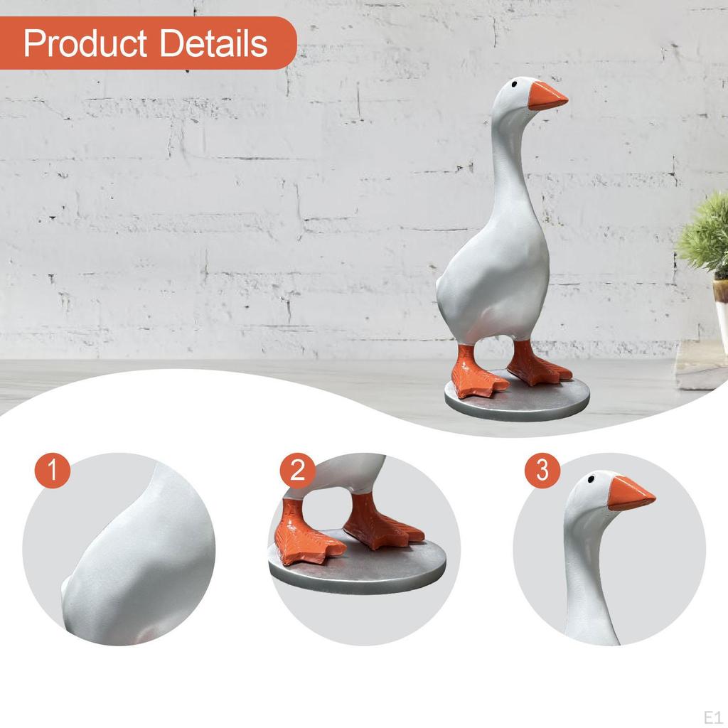 Goose Key Holder Statue Accessories Storage Home Decor Figurines Ornament for Housewarming